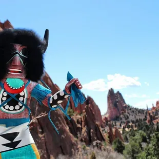 a hand made Navajo Buffalo Kachina