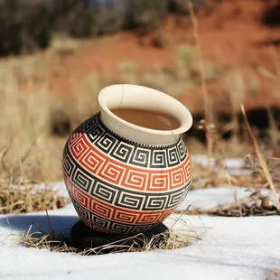 Hand crafted pottery from the Mata Ortiz pueblo