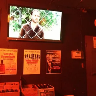 a man on a tv screen