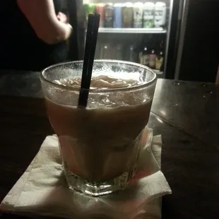 Hazelnut vodka white russian
