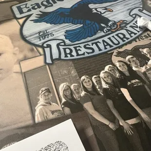 The town and restaurant's history is on every table