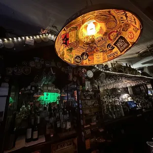 a bar with a lot of bottles