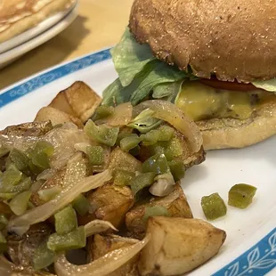 Delicious cheeseburger