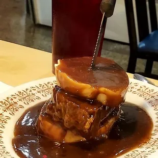 Meatloaf sandwich, no fries