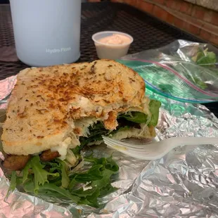 Ruben sandwich with greens 8/18/21