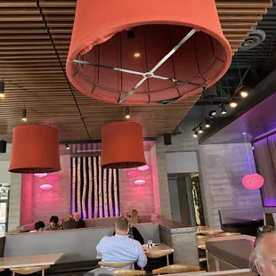 a man sitting in a restaurant