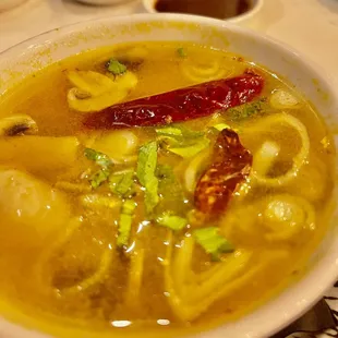 Tom Yum with Shrimp