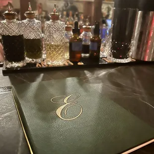 Bar menu