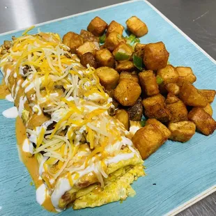 Chipotle steak omelette
