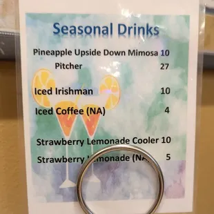 Seasonal drinks, yum!
