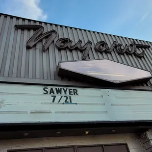 the front of the theater