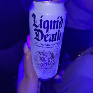 a can of liquid death