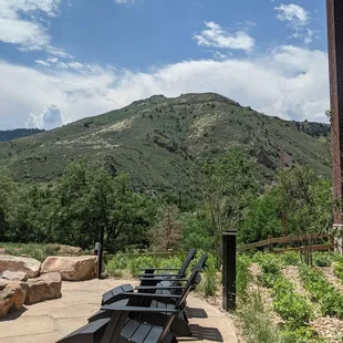 View from patio&amp; fire pit