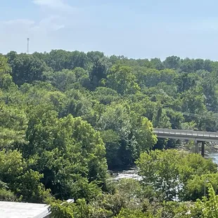 a view of a bridge over a river