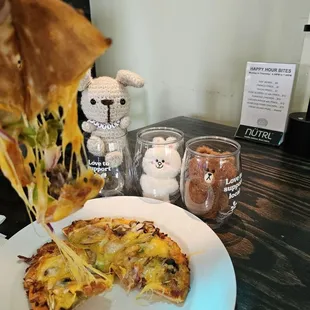 Cheese pull for Over the Edge Pizza