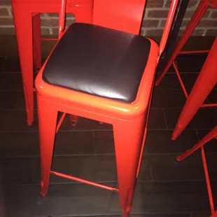 Worst chairs ever; made for small people.