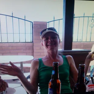 Vanessa enjoying her day off at the rivers edge! Omg, awhile back!