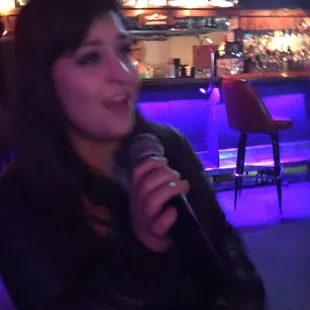Lo Lo breaking down some Karaoke!