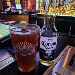 Pretty good michelada ! Great service very friendly and kind. Visit Kelly the bartender.