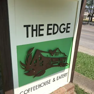 sign located along street