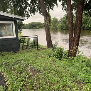 Literally on the edge of the Rock River