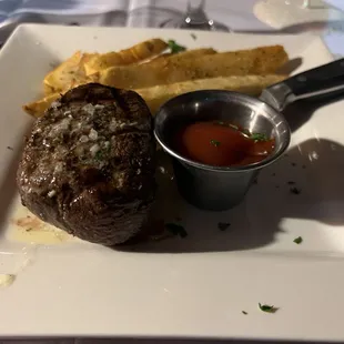 A great fillet, and the steak fries were amazing!