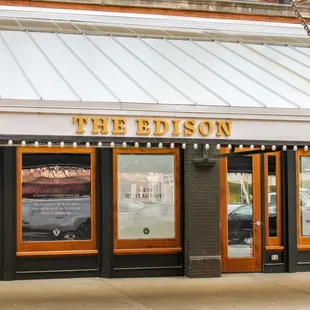 Front of The Edison located on 322 N Broadway Avenue