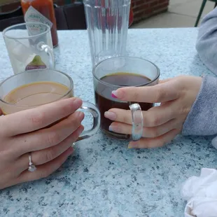 Me and Teri getting coffee with my church ladies!!