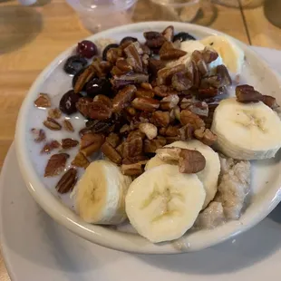 Oatmeal with the extra fixings.