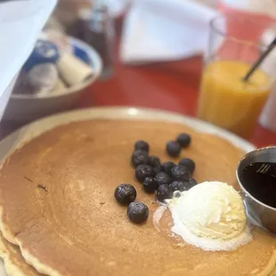 Blueberry Infused Pancakes