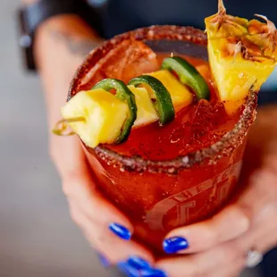 Bloody Marys with house made bloody Mary mix.