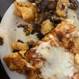 Chicken Enchilada Omelette