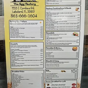 Breakfast Menu