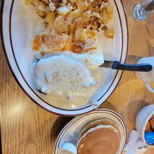 a plate of food on a table