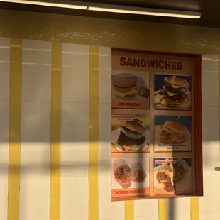 Some menu items