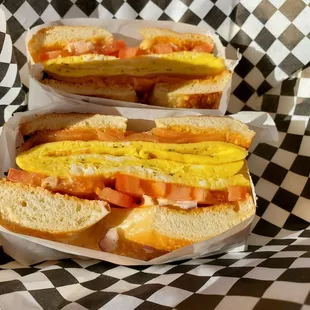 Smoked salmon sandwich