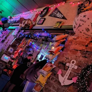 a man standing in front of a clock
