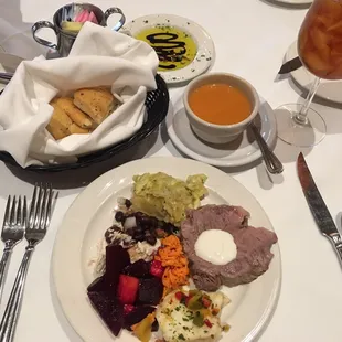 Buffet M-F for approx. $17/pp Chef's Table with hand-carved Prime Rib &amp; Turkey always available.