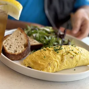 mushroom omelette