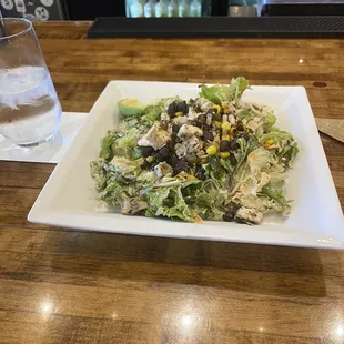a plate of salad