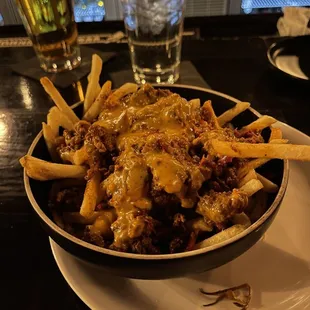 Chili Fries (fantastic and big bowl)