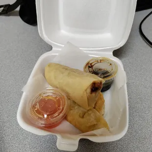 Pot Stickers and Egg Roll for Special Box A