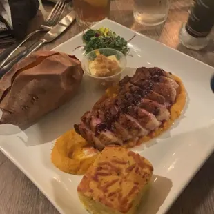 Duck with sweet potato