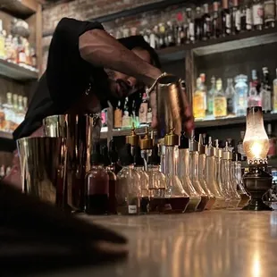 Christian crafting cocktails