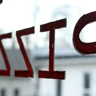 a close up of the sign