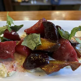 Roasted beet salad