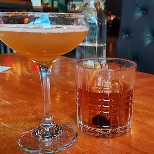 Daiquiri and old fashioned