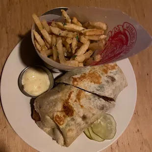Honey-Sriracha Cauliflower Wrap