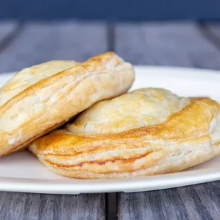a plate of empanadas