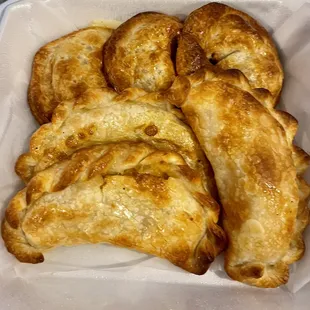 Onion and Cheese Empanadas (Baked) and Corn/Choclo Empanada (Baked)